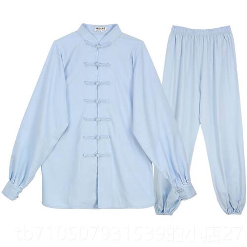正品春古韵中华男新式风改良版太极服女练功服秋冬太国极拳武术表