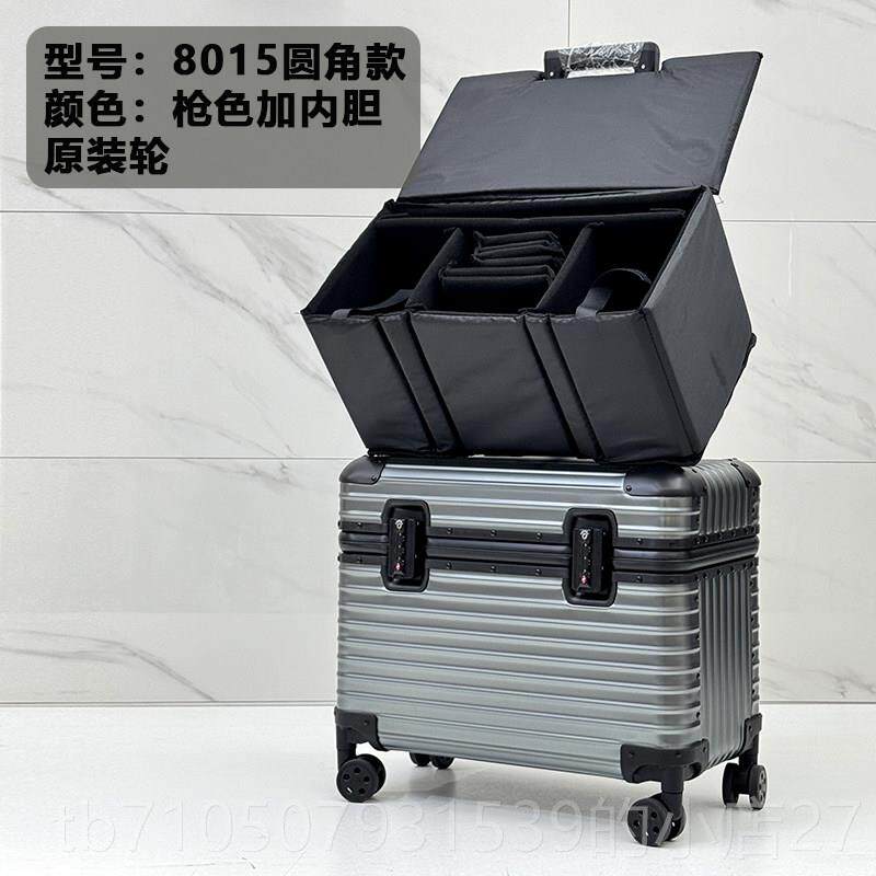 正品全铝镁金摄影拉杆箱相机合行箱登李机箱上翻盖仪器设工具备收