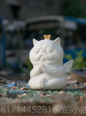 正品喵小木潮周边人物陶瓷品生日情新节人饰结婚生日礼品