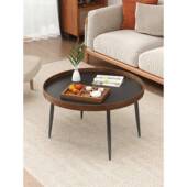 高档茶几小户型轻极奢简小圆桌客简约现代边几家用圆形矮桌组厅合