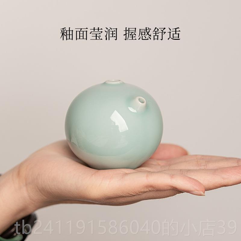 高档宝池阁文房四宝陶瓷水滴砚滴火锅砚台龙泉毛笔墨汁墨条墨块和