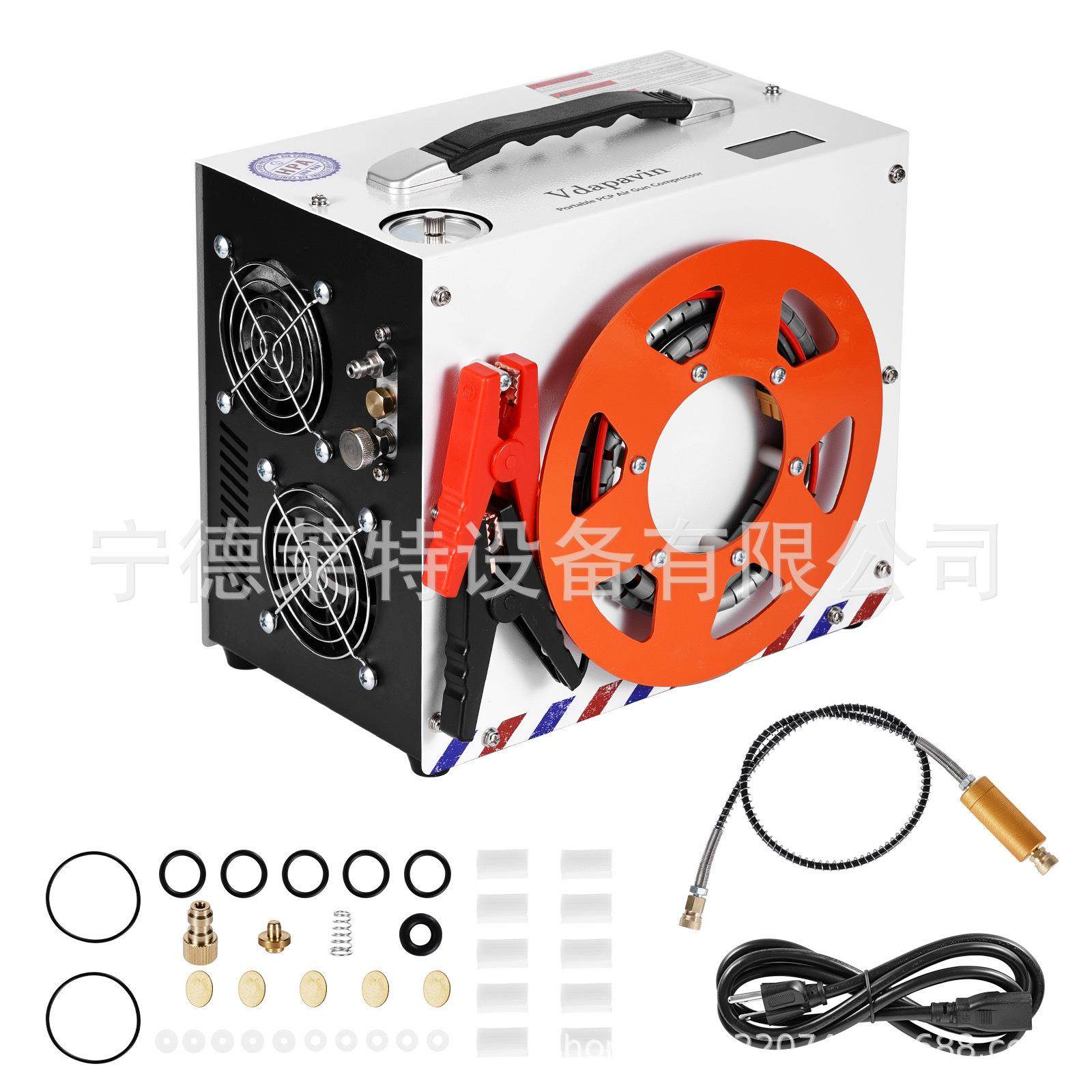 内置12伏车载高压打气泵30mpa打气机充气泵4500psi打气筒40mpa