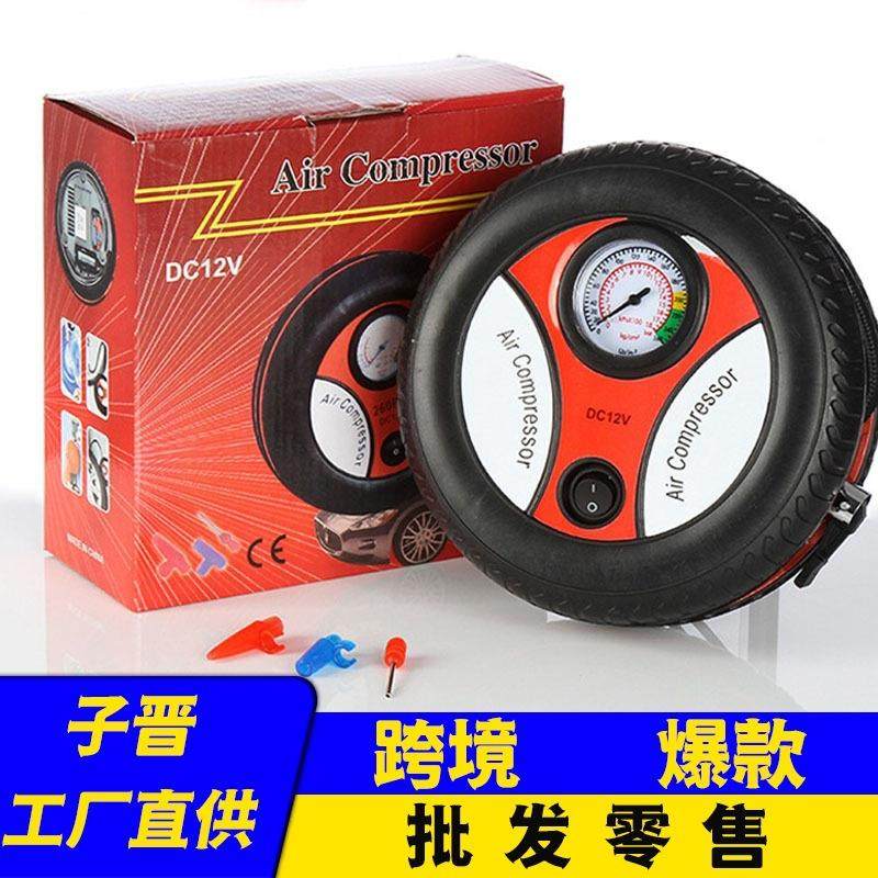 车载充气泵 汽车用便携式高压电动单缸12V轿车轮胎冲气应急打气筒