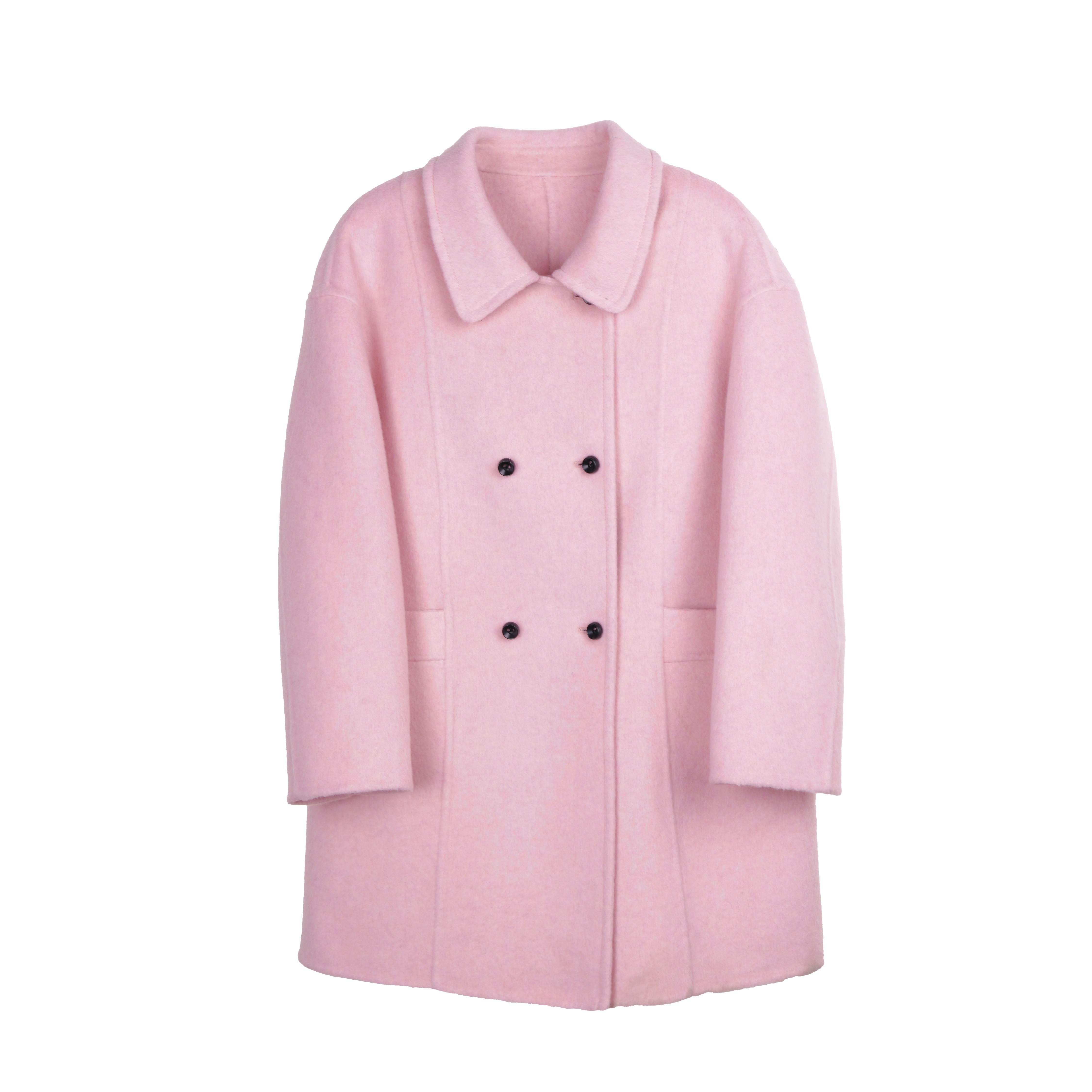 【甜甜粉丝专享】氛围感秋冬修身收腰高品保暖双排扣羊毛9695,女装/女士精品,毛呢外套,淘宝优惠券,粉丝福利购,淘宝优惠卷