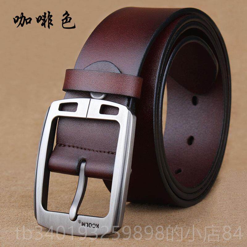 新款真皮男士腰带，超大宽牛皮带日本扣，多功能休闲青年号新潮腰