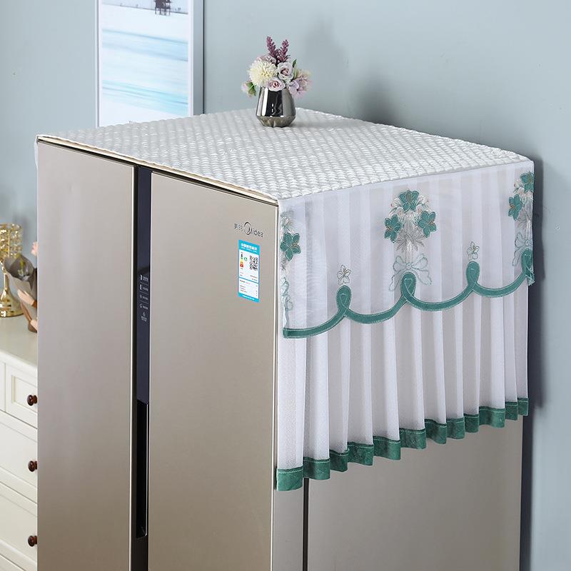 防滑冰箱防尘罩防尘布盖布洗衣机盖巾保护罩单开门双开门冰柜罩布