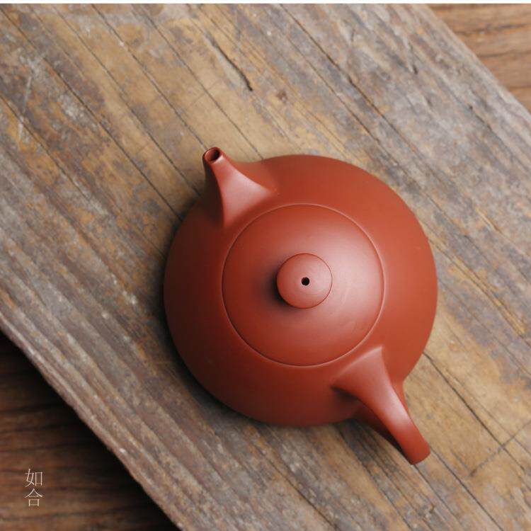 5ZW老手艺朱泥壶潮州特产送礼传统手拉手工壶茶具茶壶章林浩守