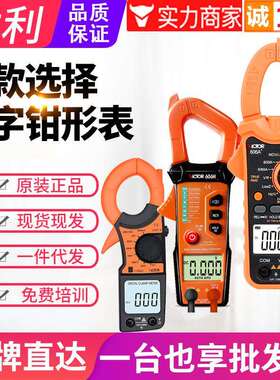 VICTOR胜利数字钳形表VC606A/B/G/H6016C/610B/A+电流表电容表
