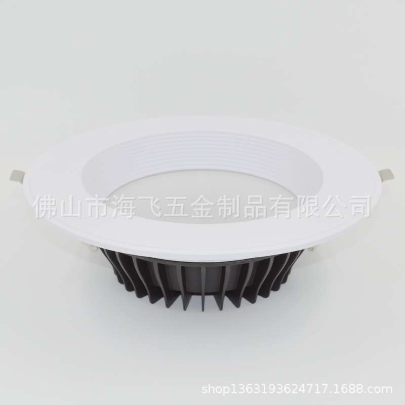 LED筒灯套件厂家10寸COB贴片深防眩外壳十寸面径280开孔1195-260
