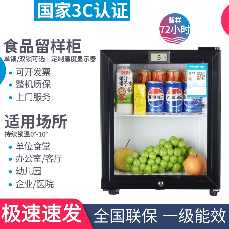 幼儿园学校餐厅留样柜冷藏带锁