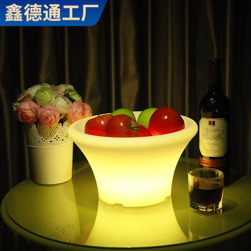 ktv塑料果盘夜总会酒吧托盘新款酒吧发光酒框冰槽放酒置物架