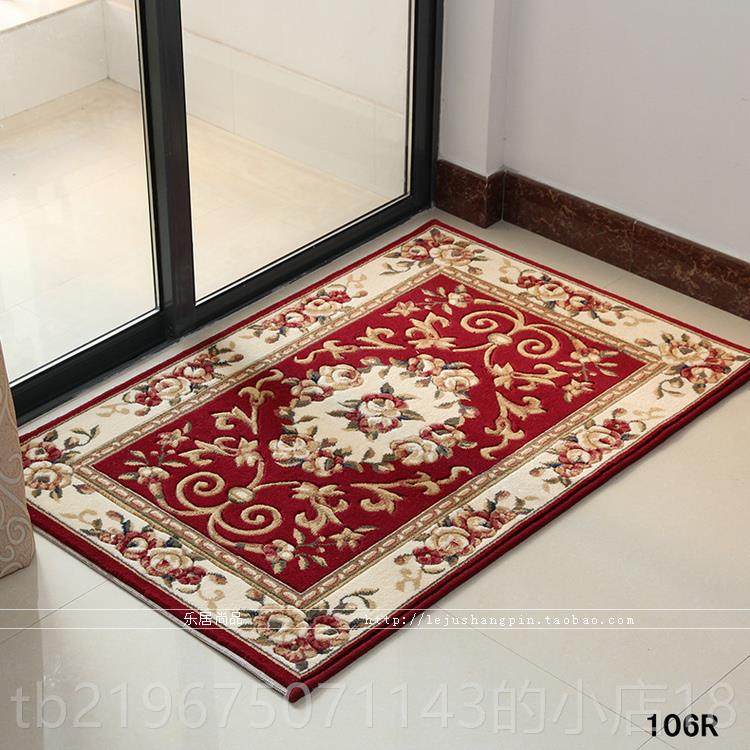 高档欧脚式奢剪华花进门地垫垫入门户门厅玄关卧室地毯垫门口除尘