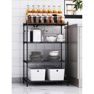 高档夹长40c 60宽20 340高80m厨房置物架缝架子4层储物架