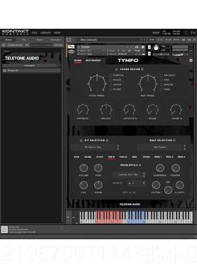 高档鼓组节拍o音序器Teletone Audio Ty音mp打乐击节奏制作kontak