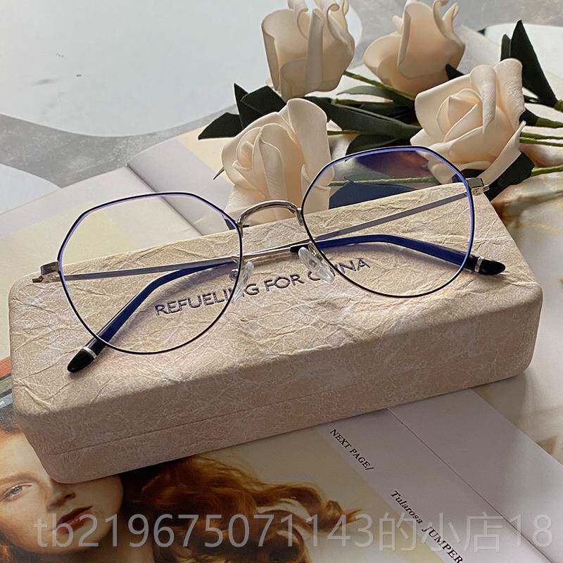 高档防配蓝光辐射眼镜近视女款韩版电脑款眼睛男平光防护目镜可框