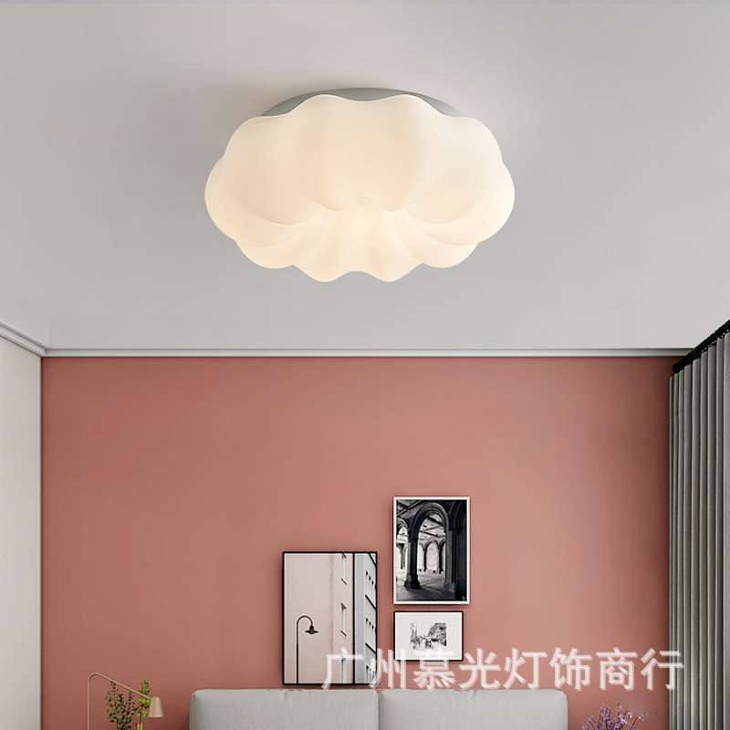 云朵灯儿童房灯女孩卧室灯北欧南瓜灯白云灯创意房间灯主卧吸顶灯