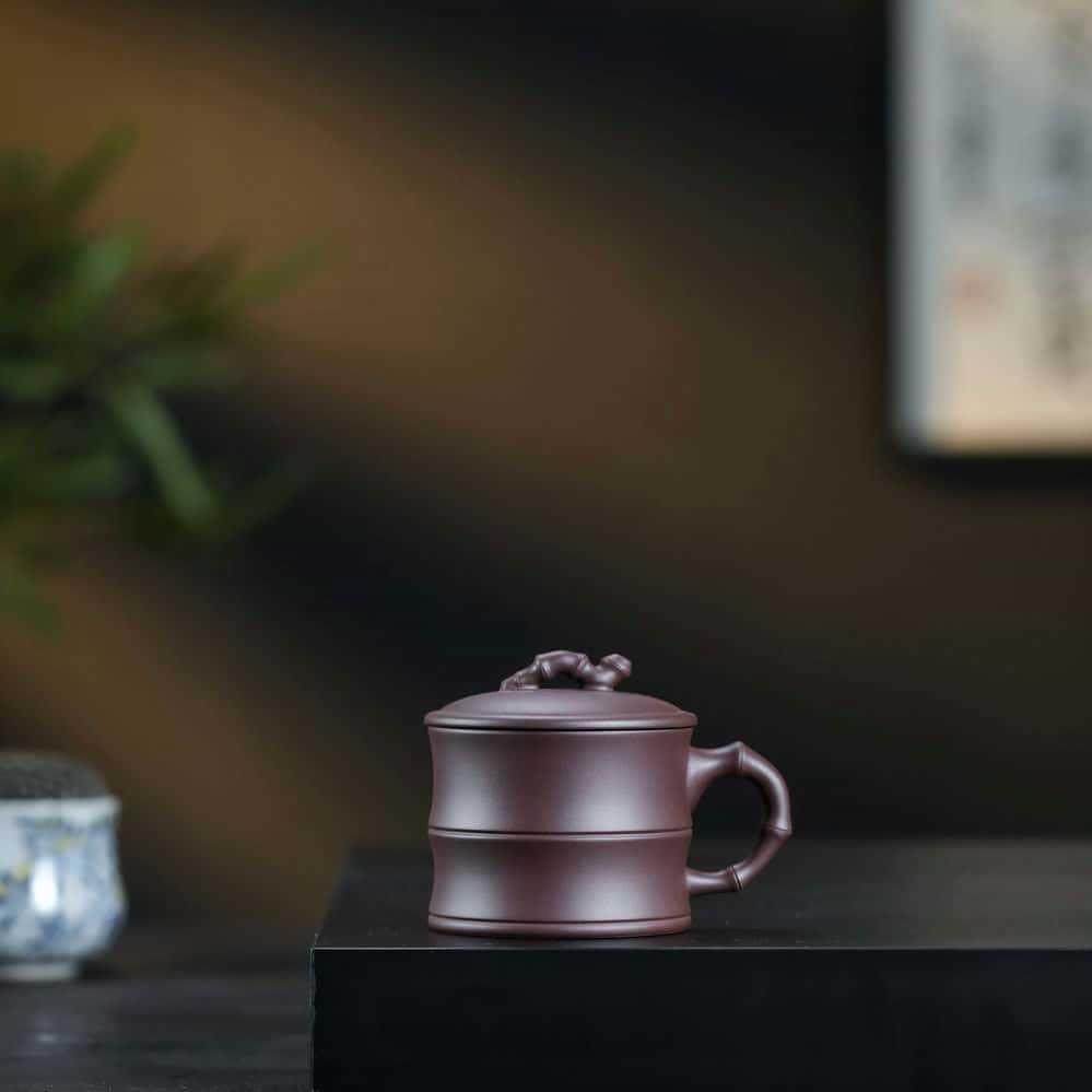 主人杯竹节杯紫砂杯竹叶全手工竹段茶具泡茶杯纯手工墨绿竹韵刻字,模玩/动漫/周边/娃圈三坑/桌游,模型制作工具/辅料耗材,淘宝优惠券,粉丝福利购,淘宝优惠卷