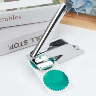 便携手钳钢印压花印章来图设计LOGO台式广告压纹不锈钢刻字印章