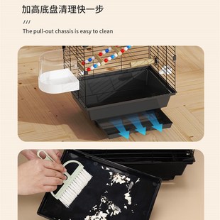 鹦鹉笼鸟笼子虎皮玄凤牡丹豪华别墅秋冬天过冬专用特大号新型横丝