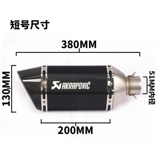 TMAX530 GSX250赛艇400黄龙600 NINJA400 R3摩托改装跑车音排气管