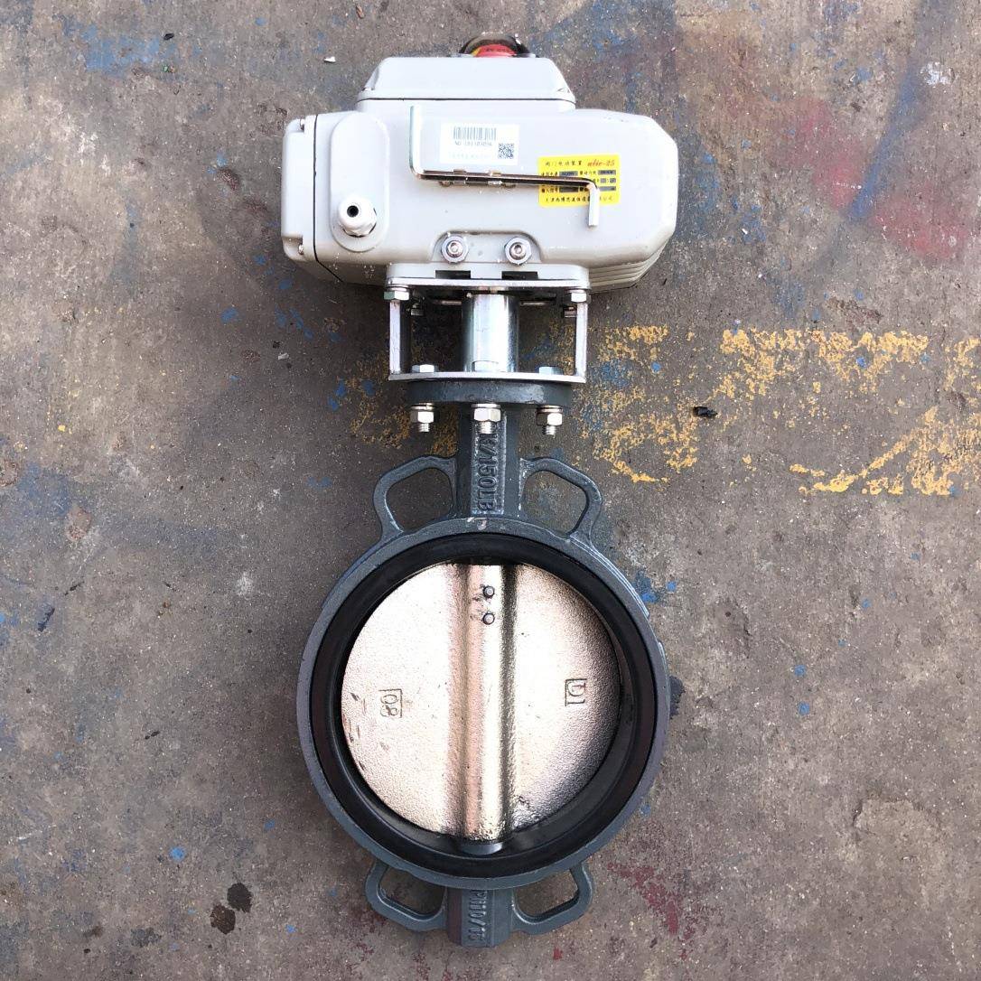 铸钢电动蝶阀调节开关型对夹蝶阀软密封蝶阀厂家供应D971X-1