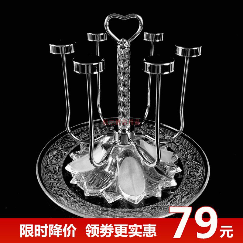 欧式杯架水杯挂架创意家用不锈钢倒挂茶杯架子子水玻璃杯沥架置物