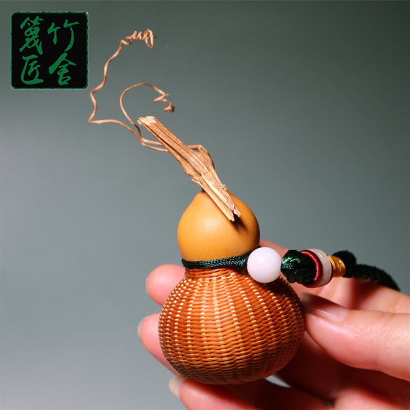 天然手捻文玩葫芦艺品小把件带龙头文玩色件特挂手工精品车内挂饰