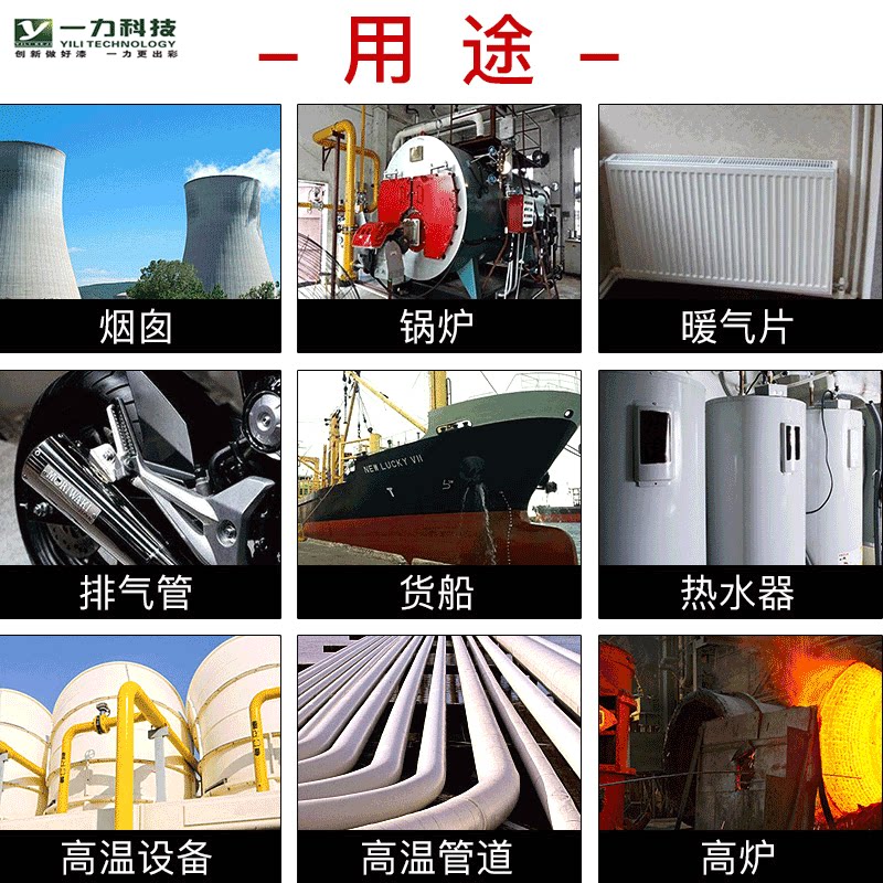 金战有机硅耐高温油漆无机富锌底漆200度耐热漆800度金属防锈漆