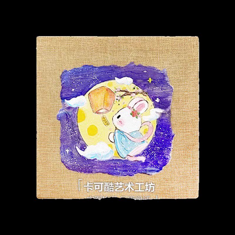 敦煌泥板画diy非遗手工幼儿园儿童制作材料包涂色暖场活动沙龙