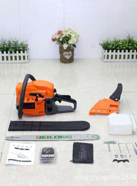 52cc汽油锯大功率伐木锯家用锯小型园林锯工业级油锯及配件