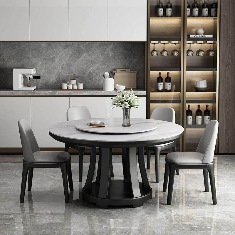 亮光岩板圆形餐桌带转盘圆桌轻奢现代简约家用大小户型餐桌椅组合,模玩/动漫/周边/娃圈三坑/桌游,模型制作工具/辅料耗材,淘宝优惠券,粉丝福利购,淘宝优惠卷