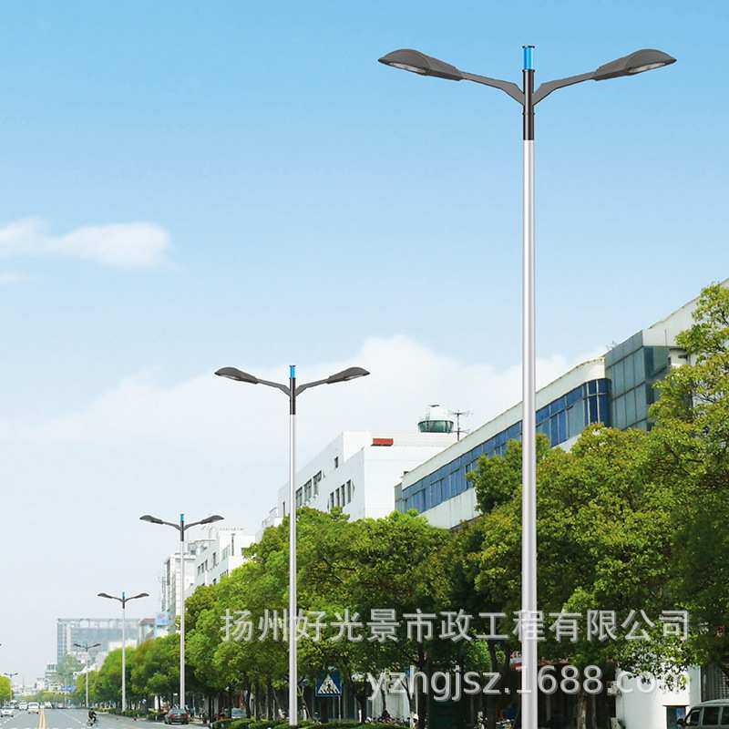 led路灯6米8米热镀锌方形双头路灯杆高低臂双杆道路路灯厂家,3C数码配件,摄像机配件,淘宝优惠券,粉丝福利购,淘宝优惠卷