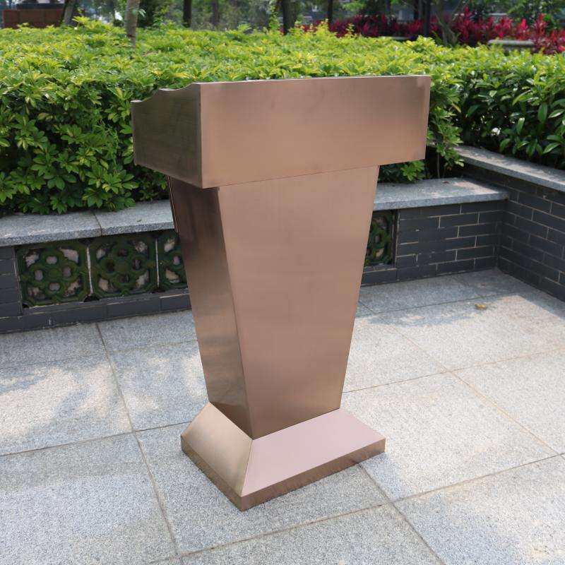 不锈钢演讲台主持台司仪台发言台迎宾台接待台台咨询台讲桌