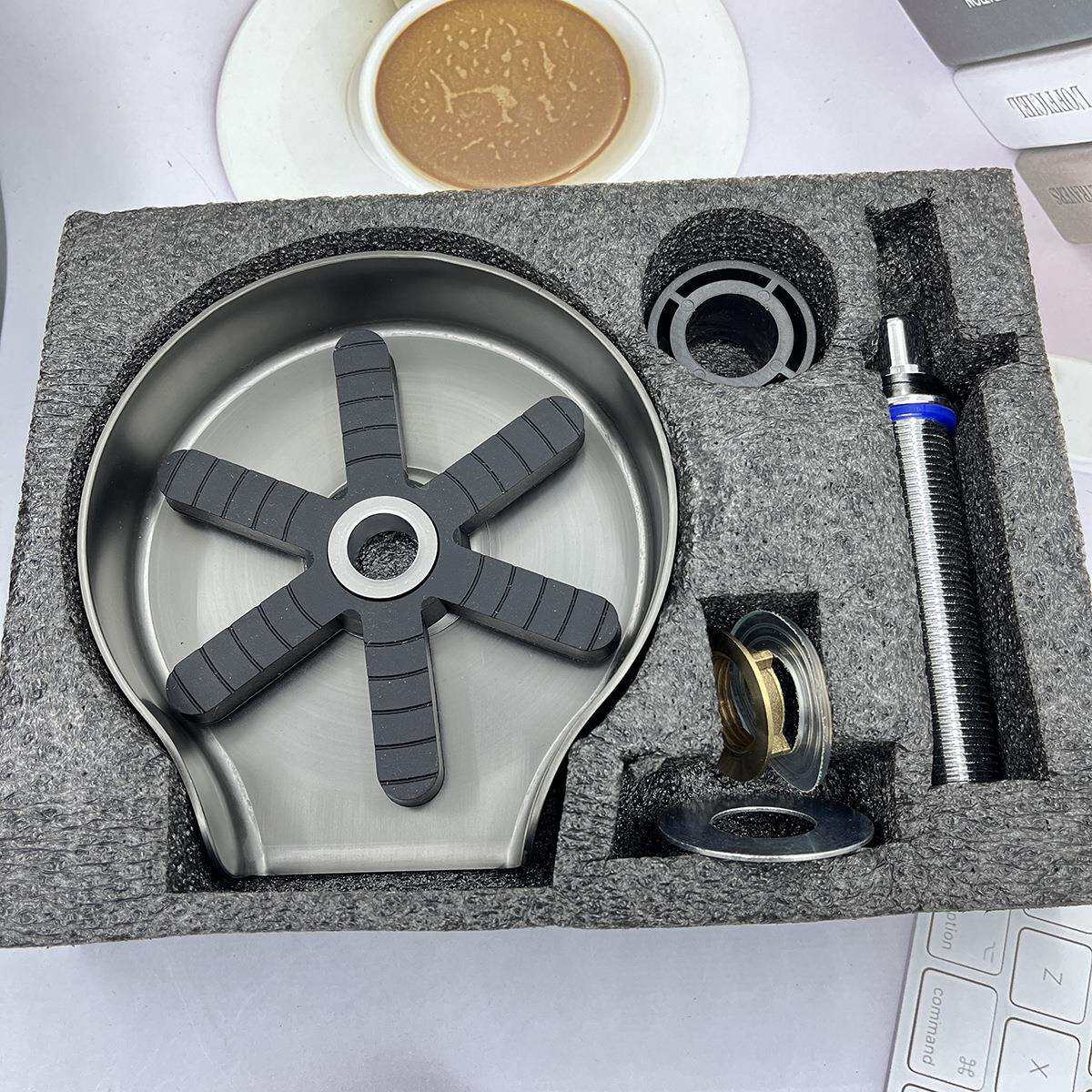 高压自动洗杯器不锈钢奶茶店水槽冲洗器咖啡厅清吧台洗杯子神器