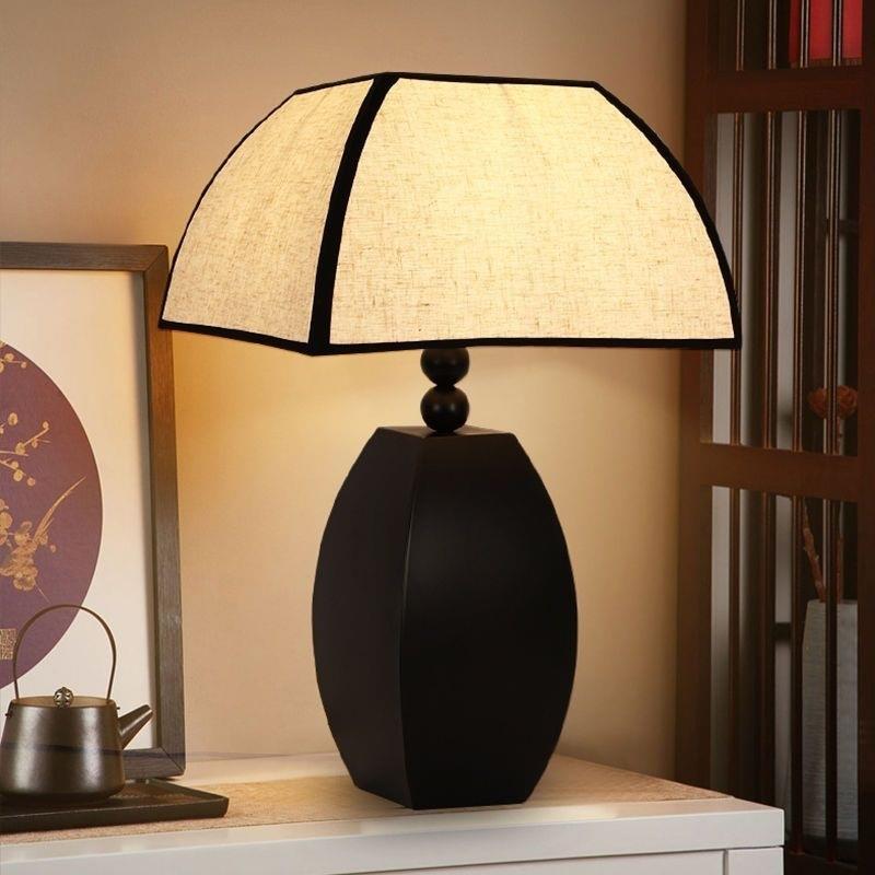 中古台灯vintage 高级黑白客厅后现代书桌灯卧室床头灯新中式复古
