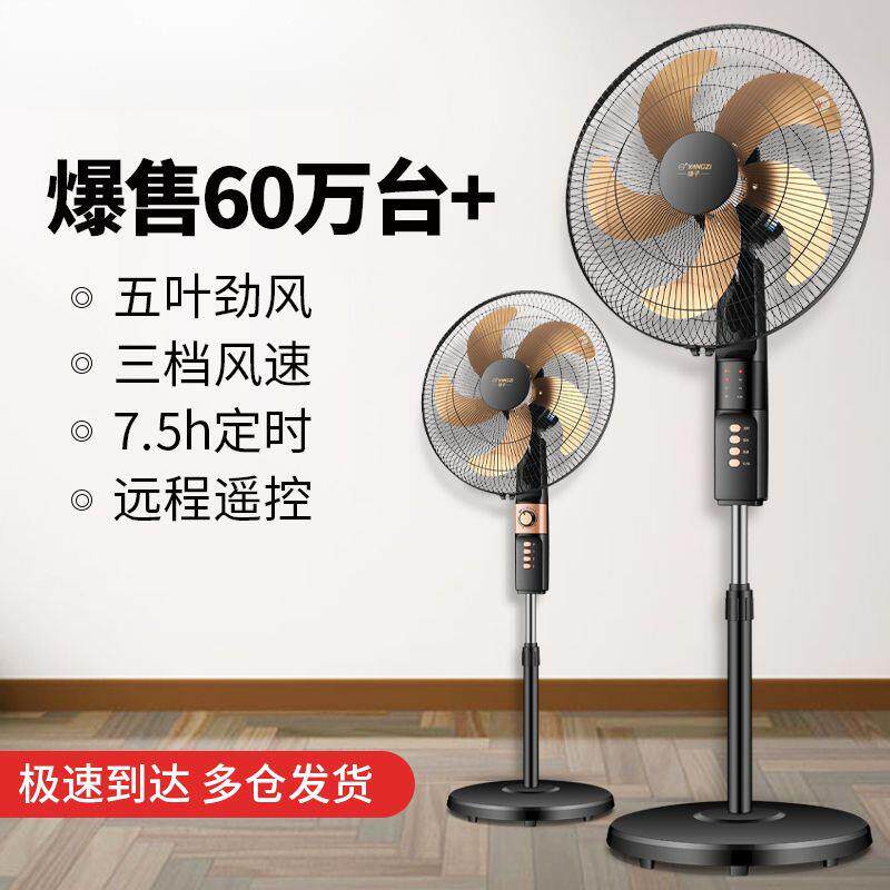电风扇家用立式可调节高度大风力强风遥控轻音落地扇厂家厂家直销
