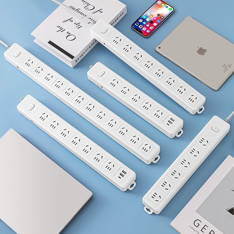 自接线无线插排分控插座不带线插板多孔插位usb排插线板独立开关