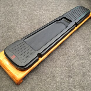 歙砚干泡茶盘 自然水波纹罗纹原石砚台茶海端砚实用茶台摆件