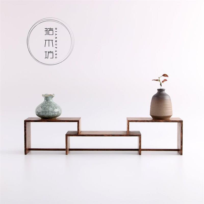 博古架鸡翅木实木展示架多宝阁博古架小物件摆放架子小博古架子
