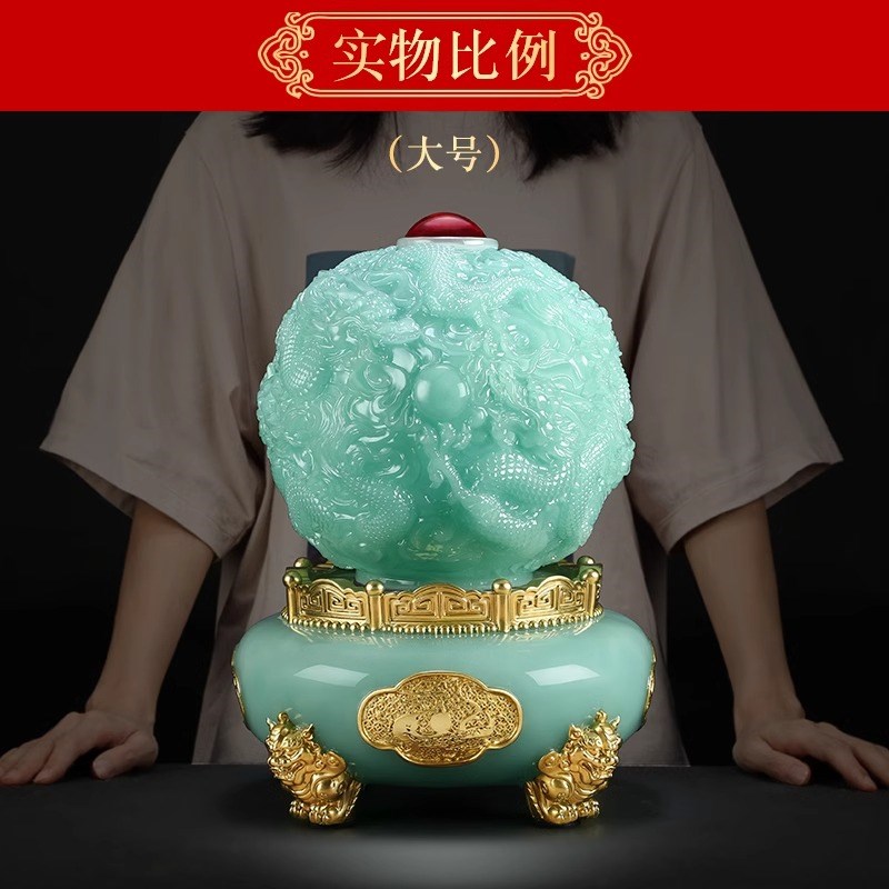 威弗列德招财龙纹鼎青龙鼎客厅玄关乔迁新居开业礼九转乾坤鼎摆件