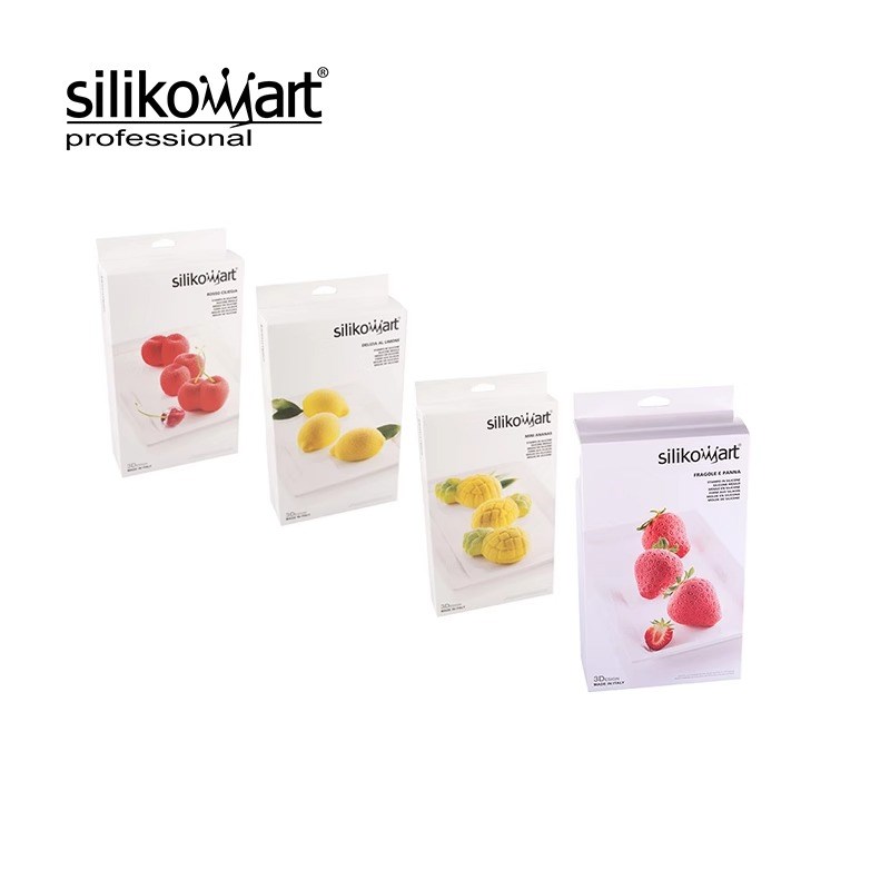 意大利进口Silikomart 水果 樱桃柠檬菠萝草莓硅胶模具