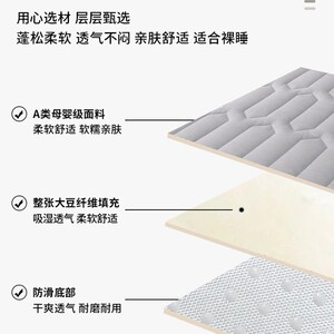 六面全厚床笠罩床垫套2024新款婴床a类母婴级夹棉加包款防尘儿罩