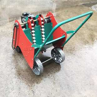 家用小型种蒜机播蒜机 电动版手推3行大蒜播种机 大蒜规模化种植