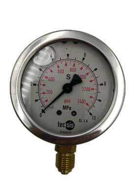 德国Tecsis泰科思压力表25mpaP1454油压表YN60EN837-1高精度