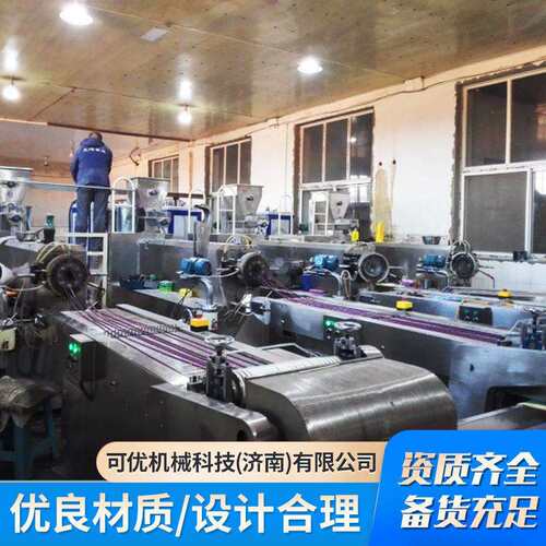 宠物咬胶生产线狗咬胶双螺杆挤压膨化机宠物磨牙棒机械设备食品级