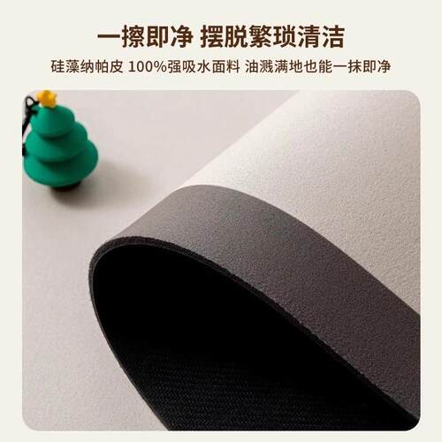 可擦防滑免洗硅藻泥专用型防水us防油脚垫L比利时厨房地垫Dari