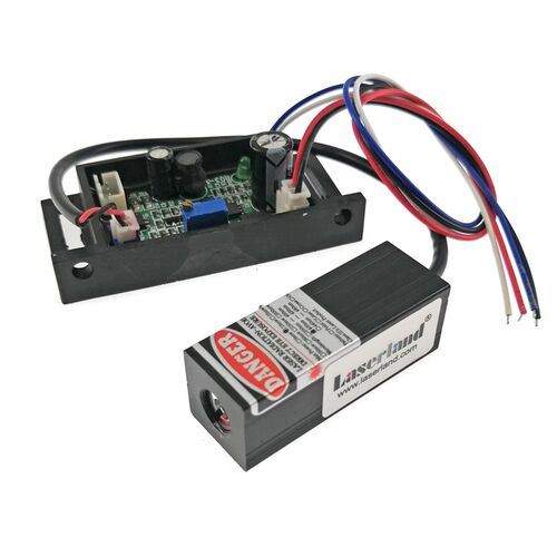 405nm激光器模组 蓝紫光点状光源灯 10mW 50mW 12VDC TTL调制