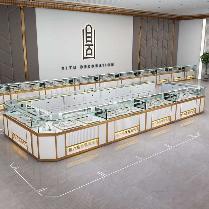 珠宝展示柜饰品首饰玉器展柜黄金银蜜蜡玻璃柜台陈列柜台其它