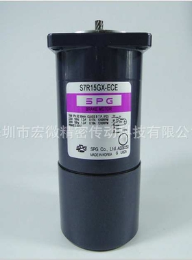 韩国SPG电磁刹车调速马达 S6R06GA-ES12CE 6W电磁刹车调速马达