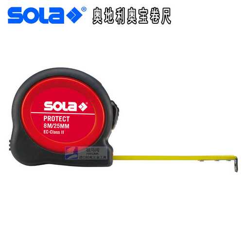 SOLA奥地利进口测量卷尺不锈钢卷尺随身卡尺装修家庭用品PE5 PE8